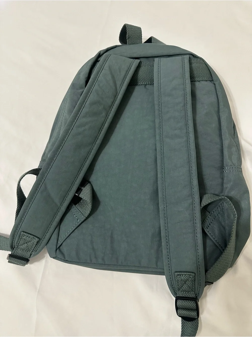 Kipling Green Nylon Backpack Monkey Keychain New Without Tags
